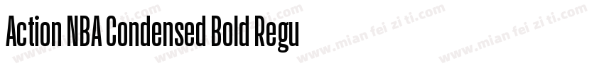 Action NBA Condensed Bold Regular字体转换